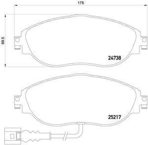 BREMBO XTRA LINE BREMBO, u.a. fÃ¼r VW, Seat