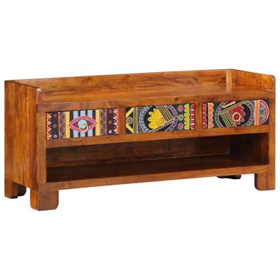 Schoenenbank Multikleur 100 x 35 x 45 cm Massief acaciahout