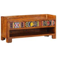 Schoenenbank Multikleur 100 x 35 x 45 cm Massief acaciahout