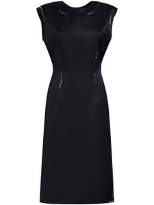 Marni robe à ornements de perles - Noir