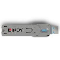 Lindy 40622 poortblokker Poortblokkeersleutel USB Type-A Blauw Acrylonitrielbutadieenstyreen (ABS) 1 stuk(s) - thumbnail