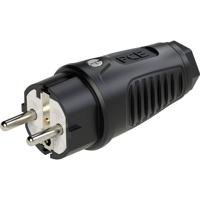 PC Electric 0521-ss Stekker met randaarde Rubber 250 V Zwart IP54