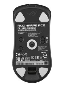 ASUS ROG Harpe Ace Aim Lab Edition muis Ambidextrous RF Wireless + Bluetooth + USB Type-A Optisch 36000 DPI