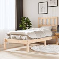 Bedframe massief grenenhout 75x190 cm