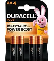Duracell aa batterij plus power boost kaart a 4