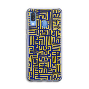 Majorelle Blue Print: Samsung Galaxy A40 Transparant Hoesje