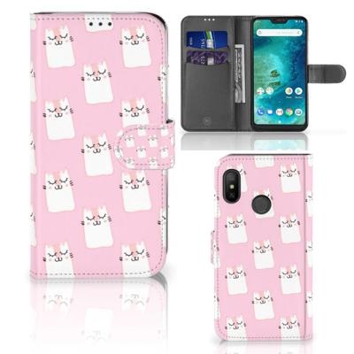 Xiaomi Mi A2 Lite | Telefoonhoesje | Met pasjeshouder | Sleeping Cats