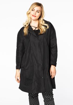 Yoek Jas met capuchon | Zwart | Maat 58/60