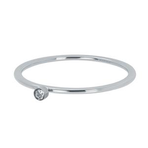 iXXXi Vulring 1 mm Zirconia 1 Stone Crystal Zilver