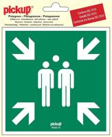 Pictogram 15 x 15 cm Sticker Bochtig Pickup - Pickup