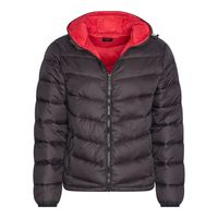 Hooded Winter Jacket Zwart - thumbnail