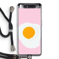 Sunny side up: Samsung Galaxy A80 Transparant Hoesje met koord