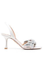 Aquazzura sandales Galactic Flower 75 mm - Blanc - thumbnail