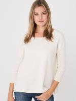 Organisch cashmere trui met visgraatstructuur Organisch cashmere trui met visgraatstructuur