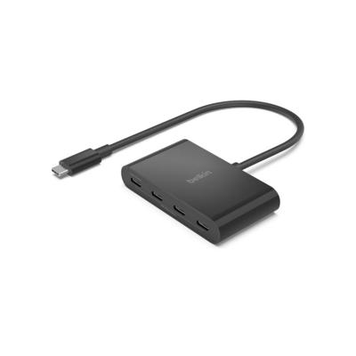 Belkin AVC018btBK USB-C (USB 3.2 Gen 2) multiport hub 4 poorten Zwart