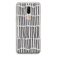 Moroccan stripes: OnePlus 6 Transparant Hoesje - thumbnail