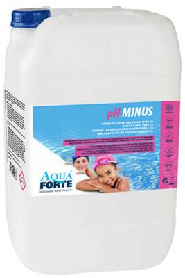Aquaforte pH Min 25L - Waterbalans Hersteller voor Vijvers en Zwembaden, Eenvoudig Doseerbaar
