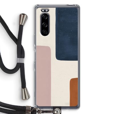 Geo #5: Sony Xperia 5 Transparant Hoesje met koord