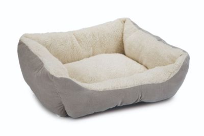 Pluche Ligbed Mogina Grijs