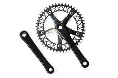 Factory Five Lattice 48T Crankset - Zwart Factory Five Lattice 48T Crankset - Zwart