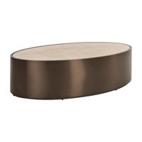 Richmond Ovale Salontafel 'Bonanza' Marmerlook, 140 x 80cm
