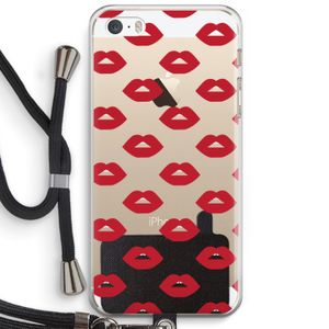 Lips: iPhone 5 / 5S / SE Transparant Hoesje met koord
