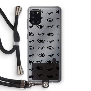 Eye pattern #2: Samsung Galaxy A31 Transparant Hoesje met koord