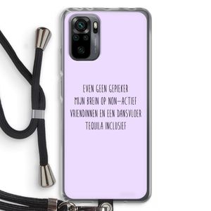 Tequila: Xiaomi Redmi Note 10 Pro Transparant Hoesje met koord