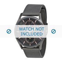 Horlogeband Skagen SKW6180 Mesh/Milanees Antracietgrijs 22mm - thumbnail