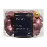 Sterren glas L2b4,5h4 cm roze 12 st Decoris - Decoris Sterren glas L2b4,5h4 cm roze 12 st Decoris - Decoris