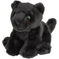 Nature Planet pluche panter - zwart - 15 cm - knuffeldier - panter knuffels Nature Planet pluche panter - zwart - 15 cm - knuffeldier - panter knuffels