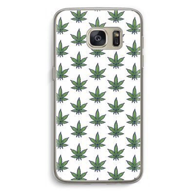 Weed: Samsung Galaxy S7 Transparant Hoesje