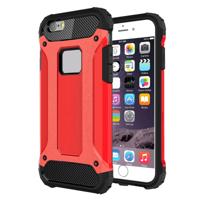 Voor iPhone 6 & 6s harde Armor TPU + PC combinatie Case(Red)