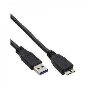 InLine 4043718153824 USB-kabel 3 m USB 3.2 Gen 1 (3.1 Gen 1) USB A Micro-USB B Zwart