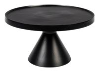 Zuiver Ronde Salontafel 'Floss' 60cm, kleur Zwart