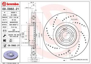 Remschijf BREMBO, Remschijftype: Binnen geventileerd, u.a. für Mercedes-Benz