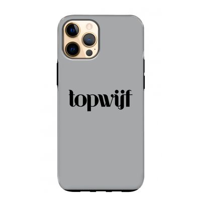 Topwijf Grijs Zwart: iPhone 12 Pro Max Tough Case