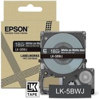 Epson LK-5BWJ Zwart, Wit - thumbnail