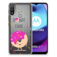 Motorola Moto E20 | E40 | Siliconen Case | Donut Roze