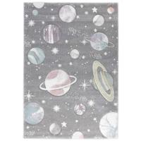 Kindervloerkleed - Planeten - Grijs-160 x 230 cm