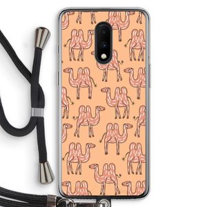 Kameel: OnePlus 7 Transparant Hoesje met koord
