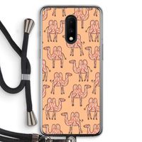 Kameel: OnePlus 7 Transparant Hoesje met koord