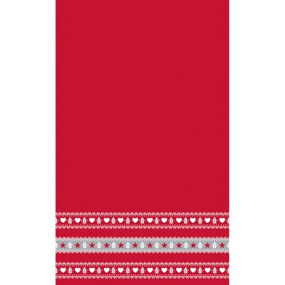 2x stuks kerst thema papieren tafelkleden/tafellakens scandinavisch 138 x 220 cm