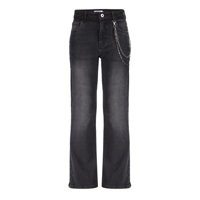 Frankie & Liberty winter jeansbroek meisjes - zwart - wide leg fit