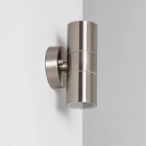 Buitenlamp zilver RVS up down 16 cm