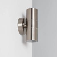 Buitenlamp zilver RVS up down 16 cm