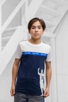Vingino X Messi Silhouette T-Shirt Kids Donkerblauw - Maat 152 - Kleur: Donkerblauw | Soccerfanshop