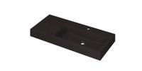 Wastafel INK Momento 1000x450x90 mm Quartz zwart 3421239
