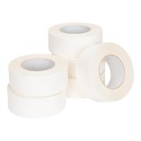Dubbelzijdig tape transparant (met witte papieren drager) 50 mm x 50 meter | 3 stuks