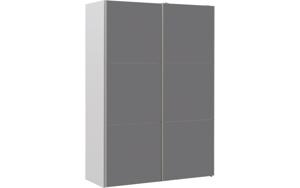 Goossens Kledingkast Easy Storage Sdk, 153 cm breed, 220 cm hoog, 2x 3 paneel glas schuifdeuren